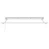 Auvent Manuel Blanc 3 x 2 m Aluminium, tissu en polyester 