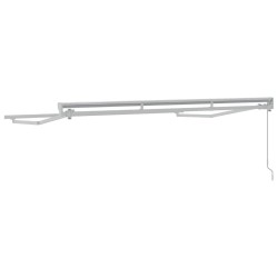 Auvent Manuel Blanc 3 x 2 m Aluminium, tissu en polyester 