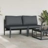 Ensembles de meubles d'extérieur avec coussin avec oreiller 2 pcs Anthracite 