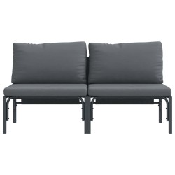 Ensembles de meubles d'extérieur avec coussin avec oreiller 2 pcs Anthracite 