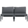 Ensembles de meubles d'extérieur avec coussin avec oreiller 2 pcs Anthracite 