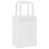 Sacs en papier 50 pcs avec poignées blanc 15x8x21 cm 