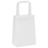 Sacs en papier 50 pcs avec poignées blanc 15x8x21 cm 