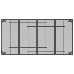 Table de jardin anthracite 200x100x72 cm Treillis d'acier 