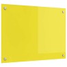 Crédence de cuisine Jaune 70x50x0,6 cm en verre trempé 