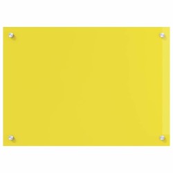 Crédence de cuisine Jaune 70x50x0,6 cm en verre trempé 