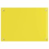 Crédence de cuisine Jaune 70x50x0,6 cm en verre trempé 