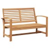 Ensemble de canapé de jardin 2 pcs Marron Bois de teck massif 