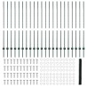 Poteaux de Clôture 11 pcs U-Channel Vert 140 cm Acier 