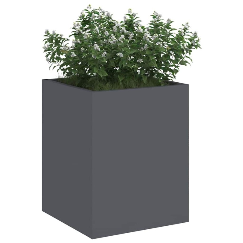 Cache-pot de jardin Anthracite 50 x 32 x 40 cm 
