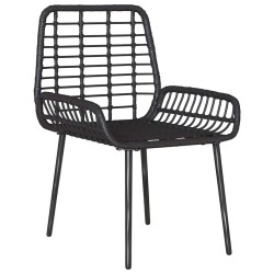 Ensemble de salle à manger pour jardin 3 pcs Noir, Anthracite 