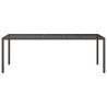 Table de jardin Marron 250x100x75 cm Poly Rattan 