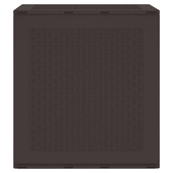 Coffre de rangement jardin Marron 55x53x57 cm PP 