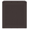 Coffre de rangement jardin Marron 55x53x57 cm PP 