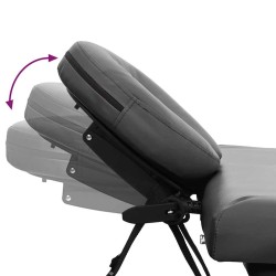 Table de massage 4 zones Cadre en aluminium Anthracite 186x68cm 