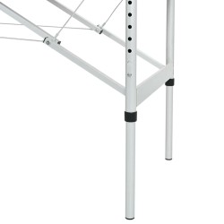 Table de massage 4 zones Cadre en aluminium Anthracite 186x68cm 