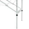 Table de massage 4 zones Cadre en aluminium Anthracite 186x68cm 