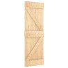 Porte coulissante et kit de quincaillerie 70x210 cm pin massif 