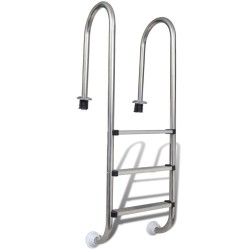 Échelle de piscine à 3 échelons Acier inoxydable 304 120 cm  