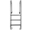 Échelle de piscine à 3 échelons Acier inoxydable 304 120 cm  