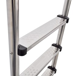 Échelle de piscine à 3 échelons Acier inoxydable 304 120 cm  