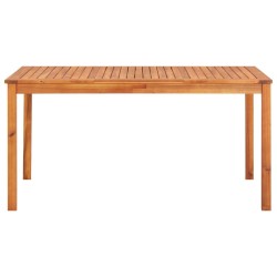 Table de jardin 150x90x74 cm Bois d'acacia massif 