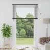 Store de Fenêtre avec des rideaux Autre Noir 135 x 220 cm Aluminium 