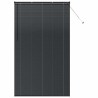 Store de Fenêtre avec des rideaux Autre Noir 135 x 220 cm Aluminium 