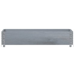 Collier de palette gris 100x50 cm bois de pin solide 