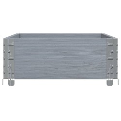 Collier de palette gris 100x50 cm bois de pin solide 