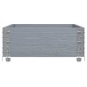Collier de palette gris 100x50 cm bois de pin solide 