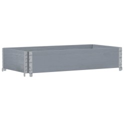 Collier de palette gris 100x50 cm bois de pin solide 