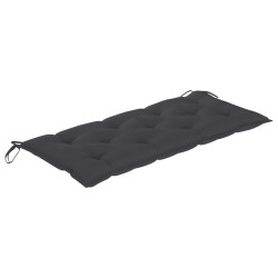Banc de jardin avec coussin 120 cm Bambou 