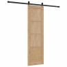 Porte Coulissante avec Kit de Quincaillerie 61x198.5 cm Bois Massif en Pin 