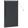 Store de Fenêtre avec des rideaux Autre Noir 80 x 130 cm Aluminium 