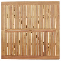 Table de jardin carrée 110x110x75 cm bois d'acacia solide 