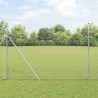 Clôture en fil soudé avec 13 poteaux 1.6x25 m Acier galvanisé 