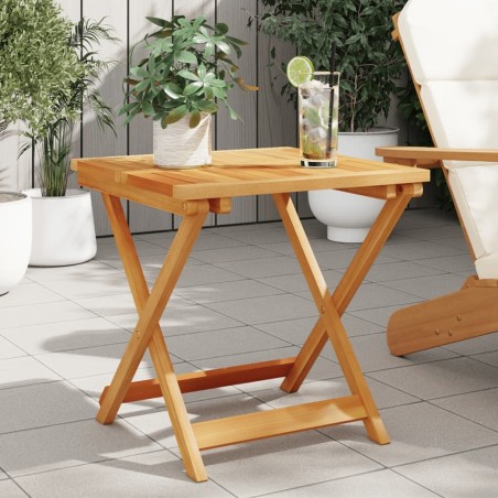 Table pliable de jardin 50x50x50 cm bois d'acacia solide 