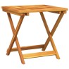 Table pliable de jardin 50x50x50 cm bois d'acacia solide 
