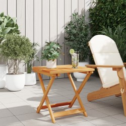 Table pliable de jardin 50x50x50 cm bois d'acacia solide 
