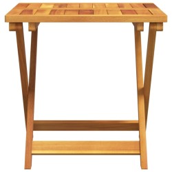 Table pliable de jardin 50x50x50 cm bois d'acacia solide 