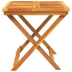 Table pliable de jardin 50x50x50 cm bois d'acacia solide 