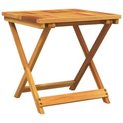 Table pliable de jardin 50x50x50 cm bois d'acacia solide 