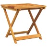 Table pliable de jardin 50x50x50 cm bois d'acacia solide 