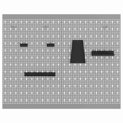 Tableaux Perforés 2 Pack avec 8 Accessoires, Gris, 50x80 cm Acier 