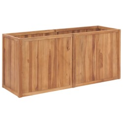Lit surélevé de jardin 150x50x70 cm Bois de teck solide 