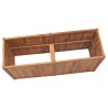 Lit surélevé de jardin 150x50x70 cm Bois de teck solide 
