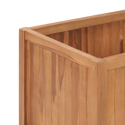 Lit surélevé de jardin 150x50x70 cm Bois de teck solide 