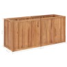 Lit surélevé de jardin 150x50x70 cm Bois de teck solide 