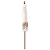 Parasol balinais Crème (210-220) x 260 cm Coton et bois massif 